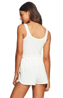 Vitamin A Thalia Shorts In White Organic Rib