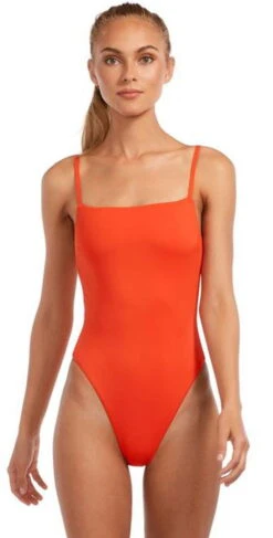 Vitamin A EcoLux Edie Full Coverage One Piece Swimsuit In Papavero