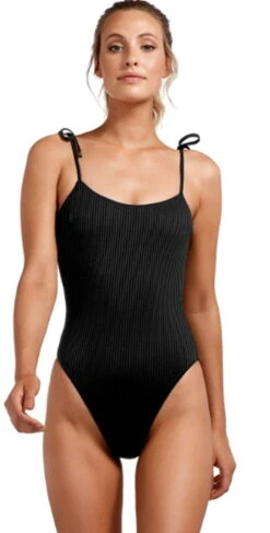 Vitamin A EcoRib Valentina One Piece Swimsuit In Black