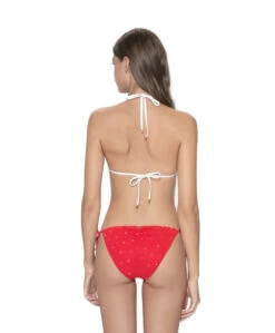 PQ Swim Hearts Embroidered Tie Bottoms