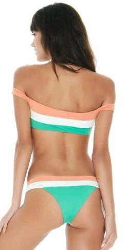 L Space Color Block Veronica Bitsy Bottom In Spearmint CBVBB18-SPR